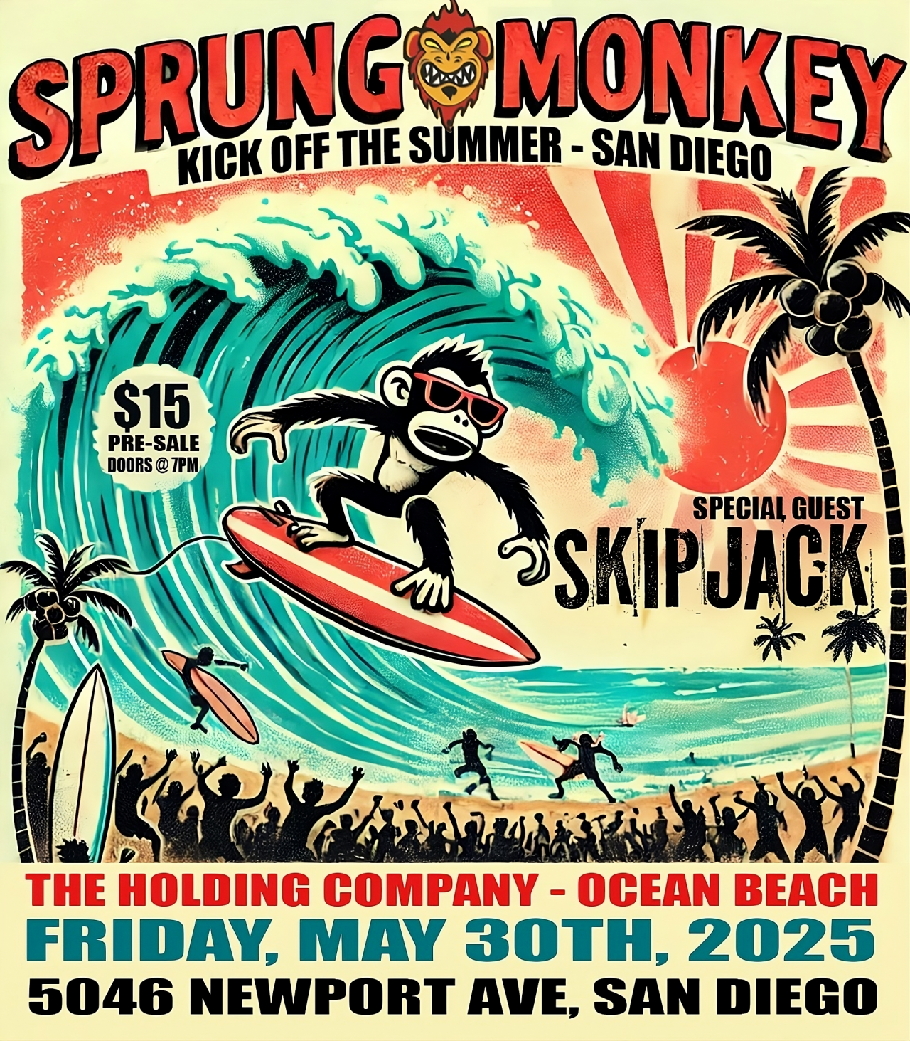 Spring Monkey Sprung Monkey - May 30th, 2025 | Live at The Holding Company OB